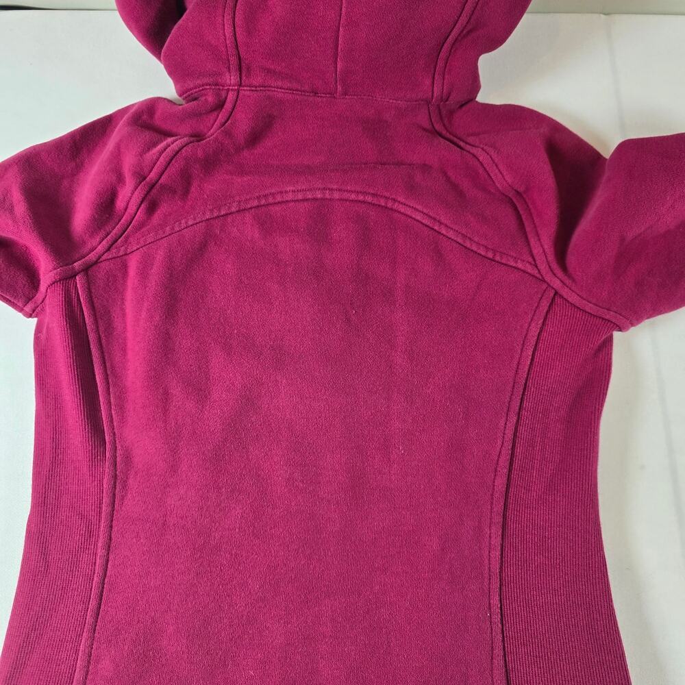 Lululemon Scuba full-zip hoodie in a raspberry color. Retails $118 - Picture 8 of 8